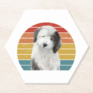 Oud Engels Sheepdog Gifts voor  Dulux Dog S Kartonnen Onderzetters