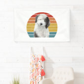 Oud Engels Sheepdog Gifts voor Dulux Dog S Spandoek (Insitu)