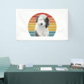 Oud Engels Sheepdog Gifts voor Dulux Dog S Spandoek (Beurs)