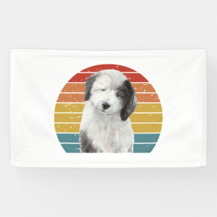 Oud Engels Sheepdog Gifts voor  Dulux Dog S Spandoek