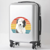 Oud Engels Sheepdog Gifts voor  Dulux Dog S Sticker (Koffer)