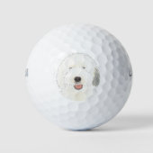Oud Engels Sheepdog Golfballen (Voorkant)