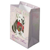 Oud Engels Sheepdog Heart mama Medium Cadeauzakje (Achterkant Gekanteld)