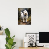 Oud Engels Sheepdog Hond Art Print Poster (Thuiskantoor)