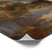 Oud Engels Sheepdog Hond Art Print Poster (Hoek)