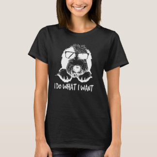 oud engels sheepdog hond eigenaar ik doe wat ik wi t-shirt