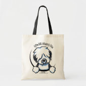 Oud Engels Sheepdog IAAM Tote Bag (Voorkant)