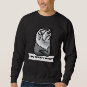 Oud Engels Sheepdog Ik doe wat ik wil dat dommerik Trui (Voorkant)