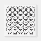 Oud Engels Sheepdog in the Sheep Magneet (Voorkant)