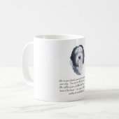 Oud Engels Sheepdog Keepsakes Koffiemok (Voorkant links)