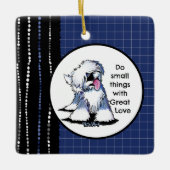 Oud Engels Sheepdog Keramisch Ornament (Voorkant)