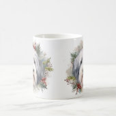 Oud Engels Sheepdog Kerstkrans feestelijke pup Koffiemok (Center)