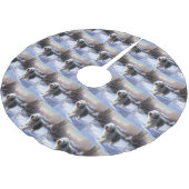 Oud Engels Sheepdog Laat het sneeuwen Kerstmis Kerstboom Rok (Gekanteld)