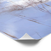 Oud Engels Sheepdog Laat het sneeuwen Kerstmis Perfect Poster (Hoek)