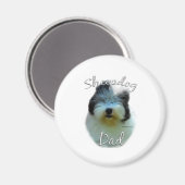 Oud Engels Sheepdog Magneet (Voorkant / Achterkant)