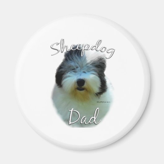 Oud Engels Sheepdog Magneet (Voorkant)