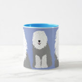 Oud Engels Sheepdog (met bedekte ogen) Mok (Midden)