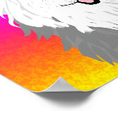 Oud Engels Sheepdog (met bedekte ogen) Poster (Hoek)