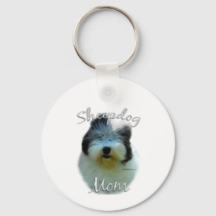 Oud Engels Sheepdog Mom 2 Sleutelhanger