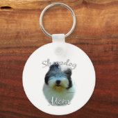 Oud Engels Sheepdog Mom 2 Sleutelhanger (Voorkant)