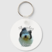 Oud Engels Sheepdog Mom 2 Sleutelhanger (Achterkant)