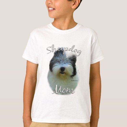 Oud Engels Sheepdog Mom 2 T-shirt (Voorkant)