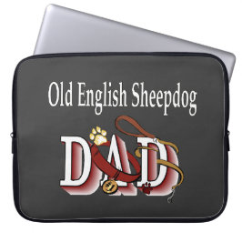 Oud Engels Sheepdog Papa Laptop Sleeve