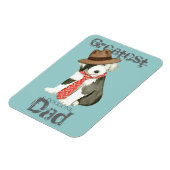 Oud Engels Sheepdog Papa Magneet (Linkerzijde)