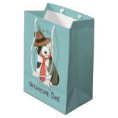 Oud Engels Sheepdog Papa Medium Cadeauzakje (Achterkant Gekanteld)