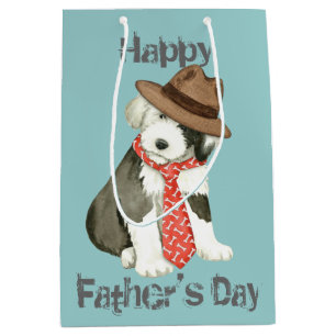 Oud Engels Sheepdog Papa Medium Cadeauzakje