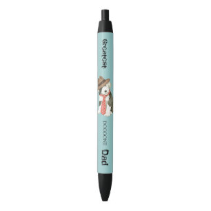 Oud Engels Sheepdog Papa Zwarte Inkt Pen