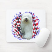 Oud Engels Sheepdog Patriot Muismat (Met muis)