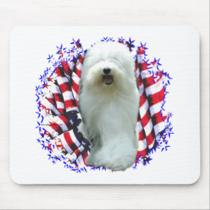 Oud Engels Sheepdog Patriot Muismat