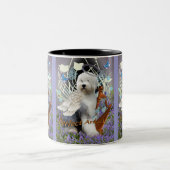 Oud Engels Sheepdog Perfect Angel Tweekleurige Koffiemok (Center)