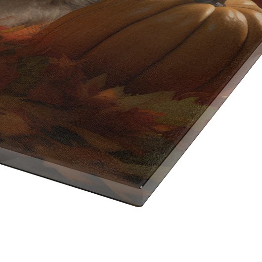 Oud Engels Sheepdog Puppy Herfst Delight Pompoen Snijplank (Hoek)