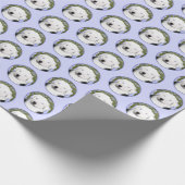 Oud Engels Sheepdog Puppy Painting - Dog Art Cadeaupapier (Hoek)