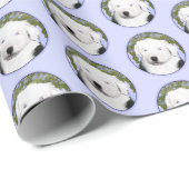 Oud Engels Sheepdog Puppy Painting - Dog Art Cadeaupapier (Rol Hoek)