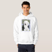 Oud Engels Sheepdog Puppy Painting - Dog Art Hoodie (Voorkant volledig)