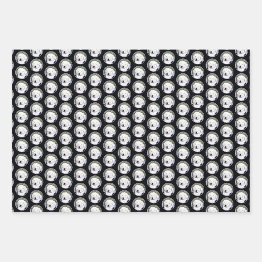 Oud Engels Sheepdog Puppy Painting - Dog Art Inpakpapier Vel (Voorkant 3)