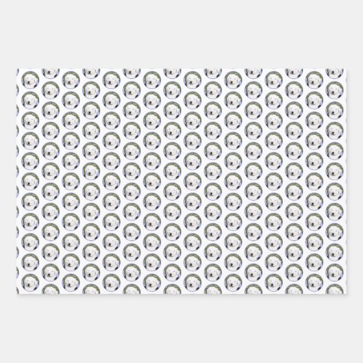 Oud Engels Sheepdog Puppy Painting - Dog Art Inpakpapier Vel (Voorkant 2)