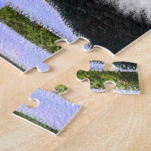 Oud Engels Sheepdog Puppy Painting - Dog Art Legpuzzel (Zijkant)