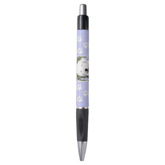 Oud Engels Sheepdog Puppy Painting - Dog Art Pen (Voorkant Verticaal)