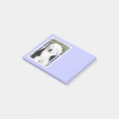 Oud Engels Sheepdog Puppy Painting - Dog Art Post-it® Notes (Schuin)