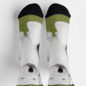 Oud Engels Sheepdog Puppy Painting - Dog Art Sokken (Top)