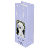 Oud Engels Sheepdog Puppy Painting - Dog Art Wijn Cadeautas (Voorkant Gekanteld)
