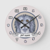 Oud Engels Sheepdog Ronde Klok (Voorkant)