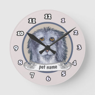 Oud Engels Sheepdog Ronde Klok