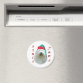 Oud Engels Sheepdog Santa Paws Magneet (Insitu (Vaatwasser))