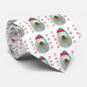 Oud Engels Sheepdog Santa Paws Stropdas (Opgerold)