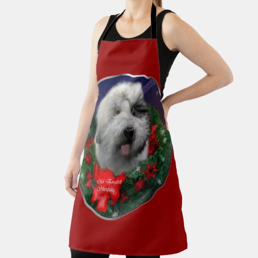 Oud Engels Sheepdog Schort (Insitu)